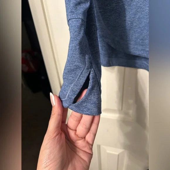 Athleta Uptempo Hoodie Blue- XS - Picture 6 of 8